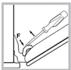 HOTPOINT-ARISTON FH 99 C IXHA S - Backofentür reinigen - 3