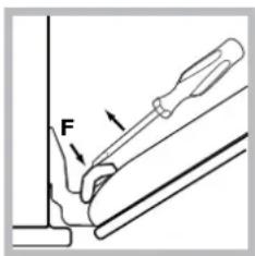 HOTPOINT-ARISTON FHS 21 IXHA S - Limpeza da porta - 2