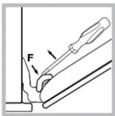 HOTPOINT-ARISTON FHS 21 IXHA S - Pulire la porta - 2