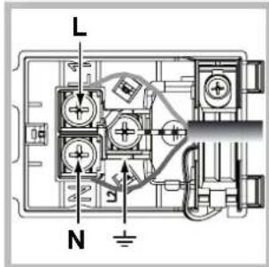 HOTPOINT-ARISTON FT 95VC.1 (AN) HA S - Fitting the power supply cable - 2