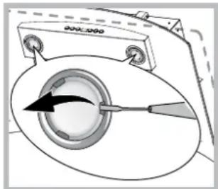 HOTPOINT-ARISTON HGA 6.5 AM XHA - Replacing the bulbs - 1