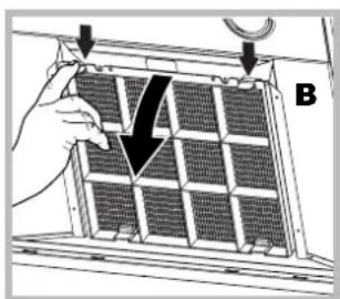 HOTPOINT-ARISTON HGA 6.5 AM XHA - Servicing the charcoal fiiter (B) - 1