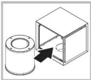 HOTPOINT-ARISTON HLB 9.8 ASH XHA - Maintenance filtre à odeurs Haute Performance. (Dessin filtre cylindrique + boîtier esthétique \* - 3