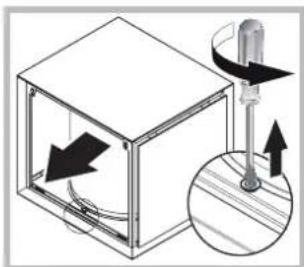 HOTPOINT-ARISTON HLB 9.8 ASH XHA - Onderhoud high performance geurfilters. (Tekening rond filter + sierkastje) \* - 2