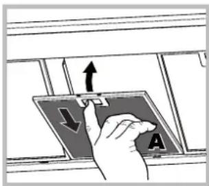 HOTPOINT-ARISTON HNP 6.6 AM (K)HA - Servicing the grease filter (A) - 1