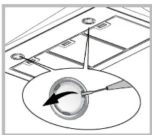 HOTPOINT-ARISTON HNP 6.6 AM (K)HA - Sostituzione delle lampade - 1