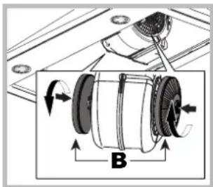 HOTPOINT-ARISTON HNP 6.6 AM (K)HA - Konserwacja filtra wegrłowego (B) - 1