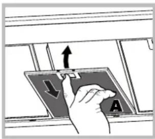 HOTPOINT-ARISTON HNP 6.6 AM (K)HA - Onderhoud van de vetfilters (A) - 1