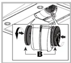 HOTPOINT-ARISTON HNP 6.6 AM (K)HA - Udrzbuauhlikového filtra (B) - 1