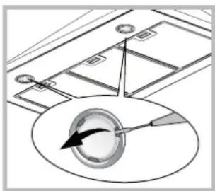HOTPOINT-ARISTON HNP 6.6 AM (W)HA - Substituição das lâmpadas - 1
