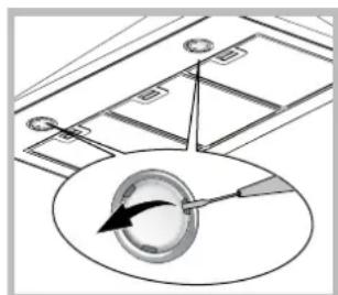 HOTPOINT-ARISTON HNP 9.6 AM (K)HA - Replacing the bulbs - 1