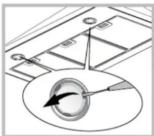 HOTPOINT-ARISTON HNP 9.6 AM (K)HA - De lampen verrangen - 1