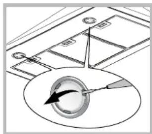 HOTPOINT-ARISTON HNP 9.6 AM (W)HA - Replacing the bulbs - 1