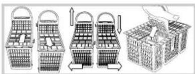 HOTPOINT-ARISTON LFSA+ 2164 A IX.R - Lower rack and cutlery basket - 4