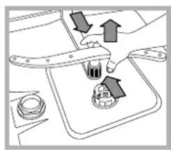 HOTPOINT-ARISTON LFSA+ 2164 A IX.R - Limpiar los rociadores - 2
