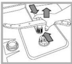 HOTPOINT-ARISTON LFSA+ 2164 A IX.R - Limpar os braços aspersores - 2