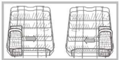 HOTPOINT-ARISTON LST 5337 X - Exemples de rangement de le panier à couverts - 1