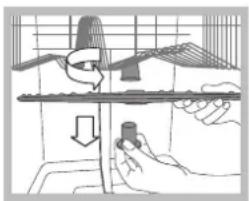 HOTPOINT-ARISTON LST 5337 X - Nettoyer les bras de lavage - 1