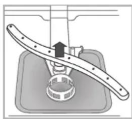 HOTPOINT-ARISTON LTB 4M116 EU - Nettoyer les bras de lavage - 2