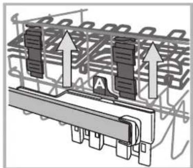HOTPOINT-ARISTON LTB 4M116 EU - The height of the upper rack should be adjusted WHEN THE RACK IS EMPTY. - 1