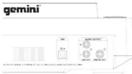 GEMINI CDJ650 - LINE-AUSGANG - 1