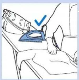 PHILIPS PerfectCare Silence GC9520 - Abstellen des Bügeleisens während des Bügelns - 1