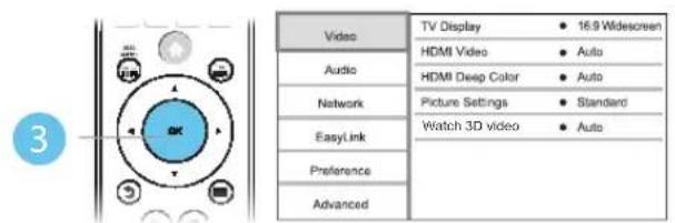 PHILIPS BDP3382 - Modification des paramètres - 2