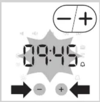 PHILIPS Wakeup Light HF3500 - Ajuste del reloj - 3