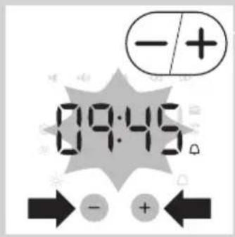PHILIPS Wakeup Light HF3500 - Impostazione dell'orologio - 3