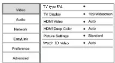 PHILIPS BDP5602 - Modification des paramètres - 4