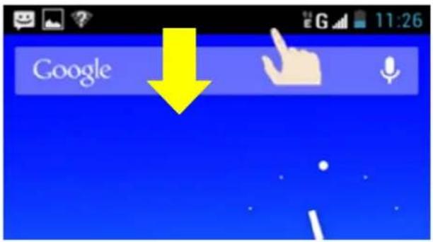 HISENSE U98 - Accéder à la page des notifications - 1
