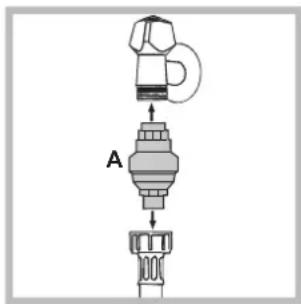 HOTPOINT-ARISTON WMD 763BQ EU - Connecting the water inlet hose - 1
