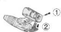 PANASONIC EY 74A1 LS2G - Pour changer le (:oté d'installation du crochet de ceinture - 1