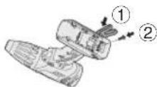 PANASONIC EY 74A1 LS2G - Pour changer le (:oté d'installation du crochet de ceinture - 2