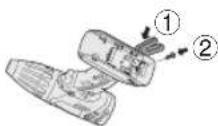 PANASONIC EY 74A1 LS2G - Modifica del lato del gancio da cintura - 2