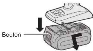 PANASONIC EY 74A1 LS2G - Fixation ou retrait de la batterie autonome - 2