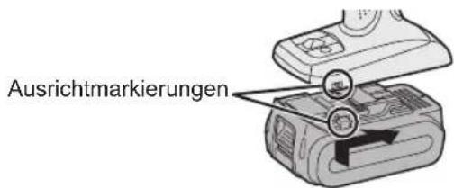 PANASONIC EY 74A1 LS2G - Anbringen oder Abnehmen des Akkus - 1