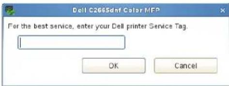 DELL C2665DNF - Fenêtre Service Tag - 1