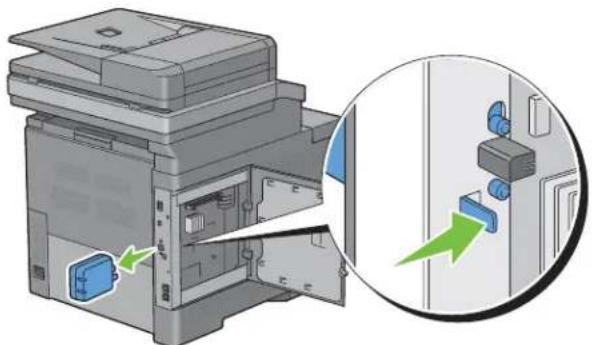 DELL C2665DNF - Retrait de l'adaptateur sans fil en option - 5