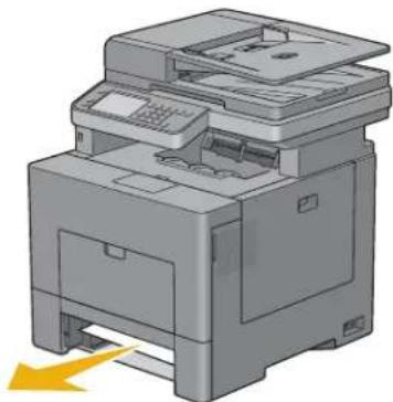 DELL C2665DNF - Suppression des bourrages papier dans le bac 1 - 4