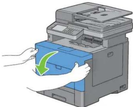 DELL C2665DNF - Retrait de la cartouche de toner - 2