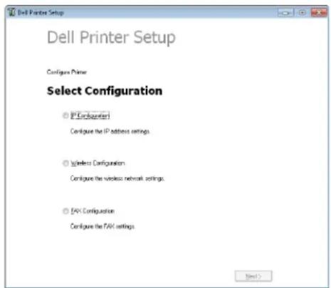DELL C2665DNF - Spécifier les réglages initiaux du fax en utilisant la Configuration de l'imprimante Dell - 1