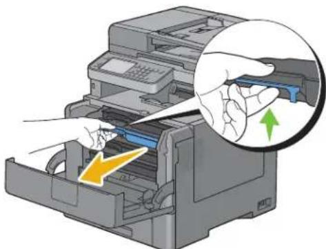 DELL C2665DNF - Retrait de la cartouche de toner - 3