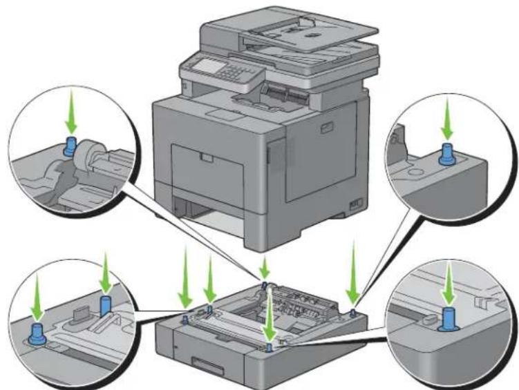 DELL C2665DNF - Installation du chargeur 550 feuilles en option - 8