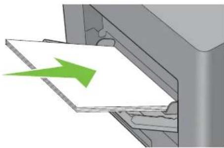 DELL C2665DNF - Chargement du support d'impression dans le MPF - 4