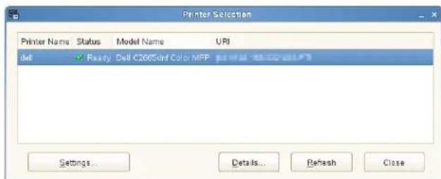 DELL C2665DNF - Fenêtre Printer Selection - 1