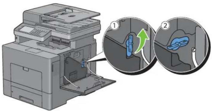 DELL C2665DNF - Retrait du collecteur de toner - 2