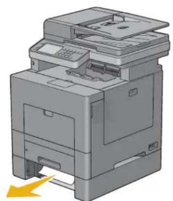 DELL C2665DNF - Supprimer des bourrages papier dans le chargeur 550 feuilles - 3