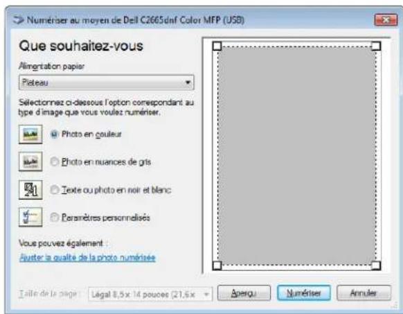 DELL C2665DNF - Pour numériser une image à partir d'un logiciel graphique : - 1
