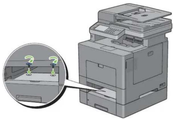 DELL C2665DNF - Installation du chargeur 550 feuilles en option - 9